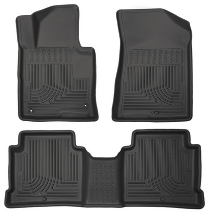 Husky Floor Liners - Front & 2nd Seat (Footwell Coverage), Black