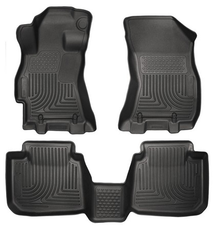 Husky Floor Liners - Front & 2nd Seat (Footwell Coverage), Black