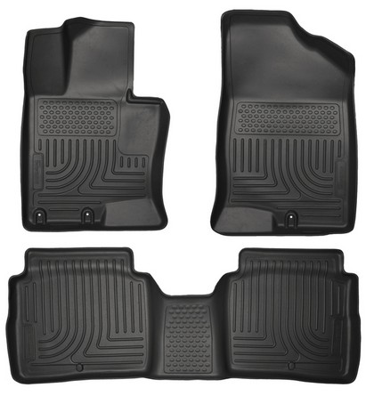 Husky Floor Liners - Front & 2nd Seat (Footwell Coverage), Black