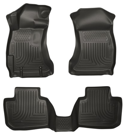 Husky Floor Liners - Front & 2nd Seat (Footwell Coverage), Black