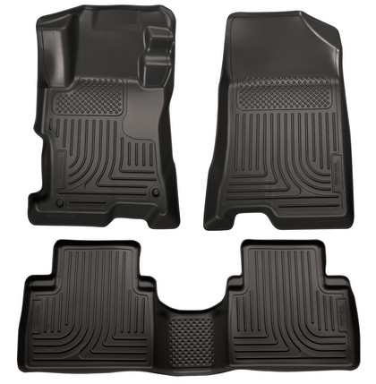 Husky Floor Liners - Front & 2nd Seat (Footwell Coverage), Black