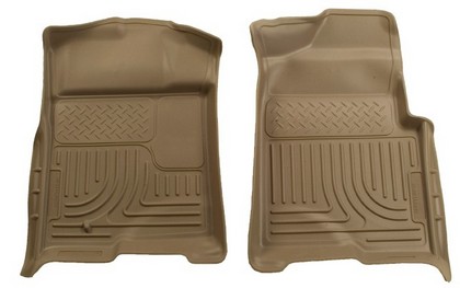 Husky WeatherBeater Front Floor Liners - Tan