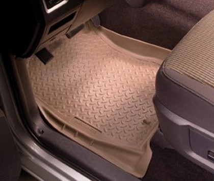 Husky Classic Style Front Seat Floor Liners – Tan