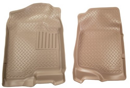 Husky Classic Style Front Seat Floor Liners – Tan