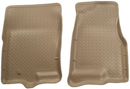 Husky Classic Style Front Seat Floor Liners – Tan