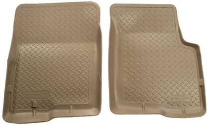 Husky Classic Style Front Seat Floor Liners – Tan