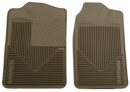 Husky Heavy Duty Flexible Front Floor Mats – Tan