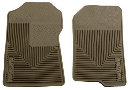 Husky Heavy Duty Flexible Front Floor Mats – Tan