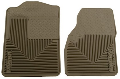 Husky Heavy Duty Flexible Front Floor Mats – Tan