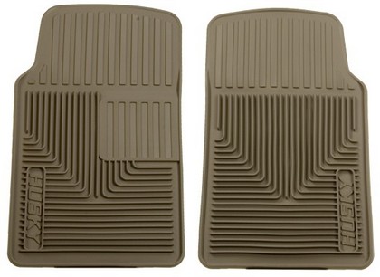 Husky Heavy Duty Flexible Front Floor Mats – Tan