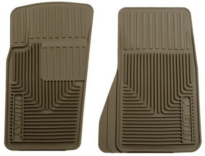 Husky Heavy Duty Flexible Front Floor Mats – Tan