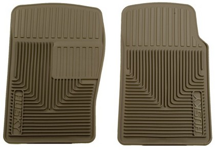 Husky Heavy Duty Flexible Front Floor Mats – Tan