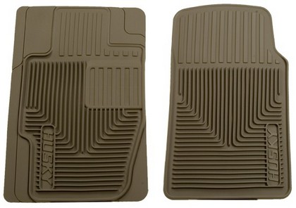 Husky Heavy Duty Flexible Front Floor Mats – Tan