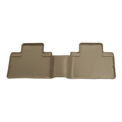 Husky Classic Style 2nd Seat Floor Liners – Tan (With Plastic Jack Box)