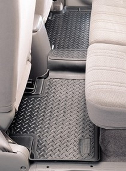 Husky Classic Style 3rd Seat Floor Liners – Black (3rd seat liner for vehicles with 2nd row bench seats)