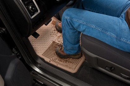 Husky Heavy Duty Flexible Front Floor Mats – Grey