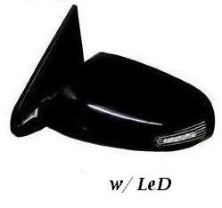 In Pro Car Wear Mirrors, Manual - Black - Sportage Style W/LED Turn