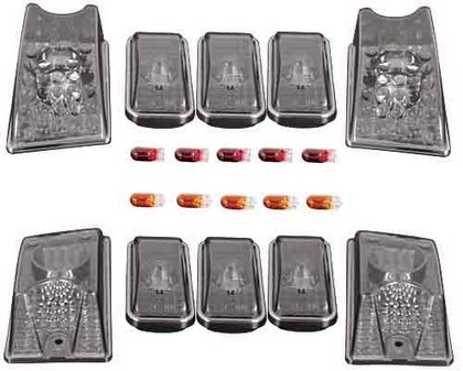 In Pro Car Wear Cab Roof Lights - Platinum Smoke - 10pc/set