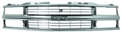 In Pro Car Wear Grille, Custom All Chrome - Chrome - Dual Sealed Beam & Composite H/L