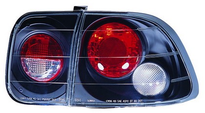 In Pro Car Wear Tail Lamps, Crystal Eyes - Set - Bermuda Black - 4 Door