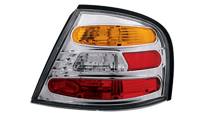 In Pro Car Wear Tail Lights - Crystal Clear w/ Amber Cap