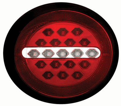 In Pro Car Wear Tail Lamps, LED - Set - Ruby Red - C6