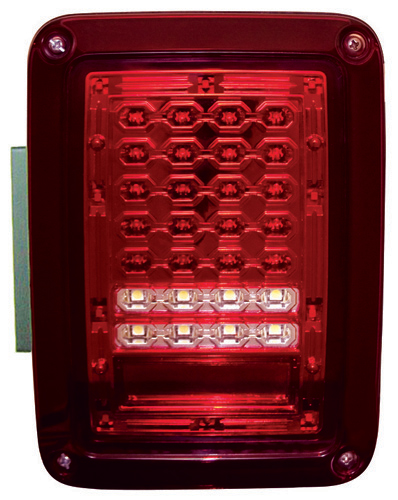 In Pro Car Wear Tail Lamps, LED - Set - Ruby Red