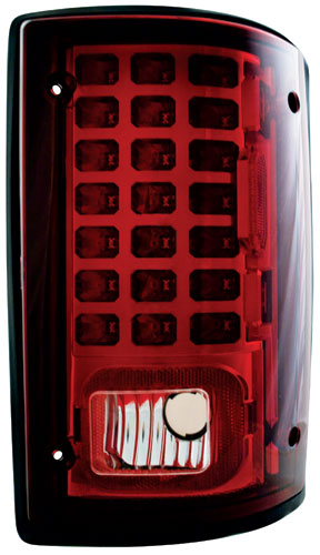 In Pro Car Wear Tail Lamps, LED - Set - Ruby Red