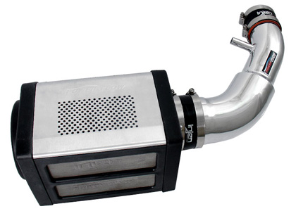 Injen Power-Flow Intake System w/ Power Box, Pre-Filter Screen, & AMSOIL Dry Filter (Wrinkle Black)