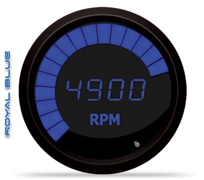 Intellitronix LED Digital/Bargraph Memory Tachometer - Blue