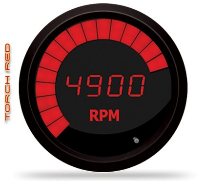 Intellitronix LED Digital/Bargraph Memory Tachometer - Red