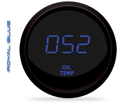 Intellitronix LED Digital Oil Temperature Gauge - Blue