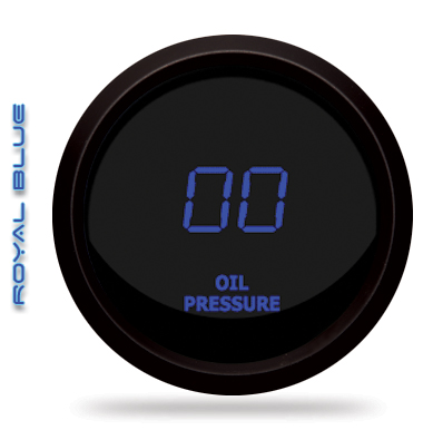 Intellitronix LED Digital Oil Pressure Gauge - Blue