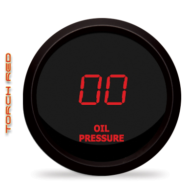 Intellitronix LED Digital Oil Pressure Gauge - Red