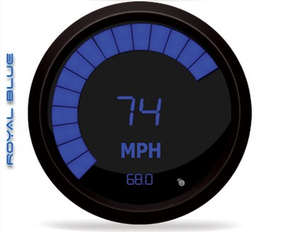 Intellitronix LED Digital/Bargraph Memory Speedometer - Blue