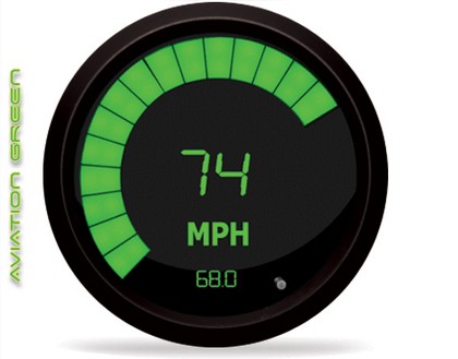 Intellitronix LED Digital/Bargraph Memory Speedometer - Green