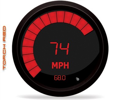 Intellitronix LED Digital/Bargraph Memory Speedometer - Red