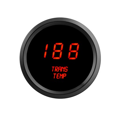 Intellitronix LED Digital Transmission Temperature - Chrome - Red