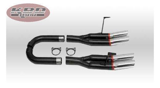 KBD Style Targa Mufflers with Chrome Tips