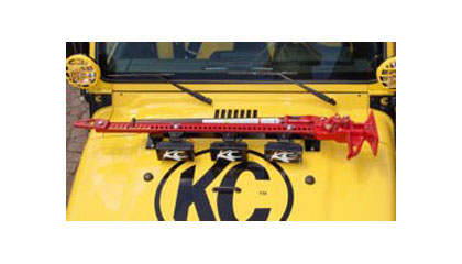 KC HiLites Light Bars - Utility 3 Light Tabs (Hood)