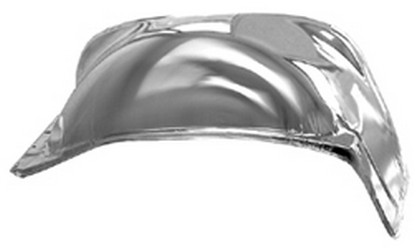 KeyParts Front Inner Fender - Chrome (Passenger Side)