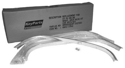 KeyParts Wheel Arch Molding Kit (Chrome)