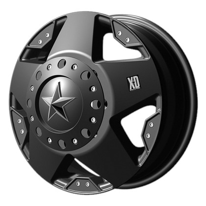 Kmc Xd Series Rockstar Matte Black W/ Machined Face