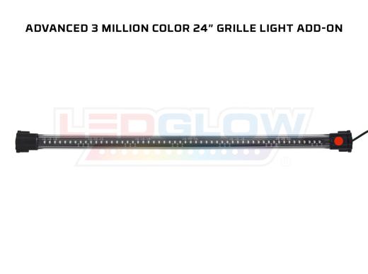 LEDGlow USB 3 Million LED Grille Light - Red Section (24 Inch)