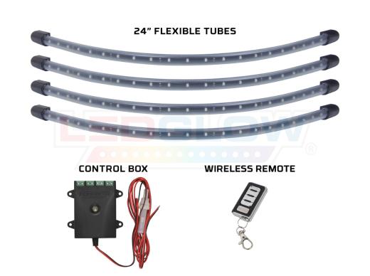 LEDGlow Flexible LED Wheel Well Kit (Red)