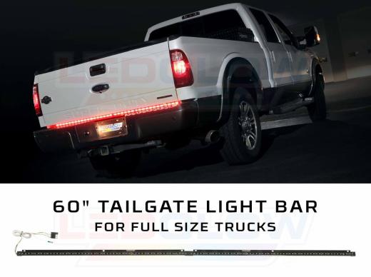 LEDGlow LED Tailgate Light Bar With Reverse Lights - 60 Inches (Red)