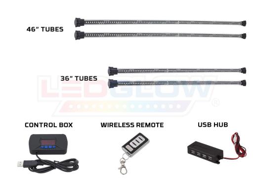 LEDGlow Advanced USB 3 Million LED Underbody Kit