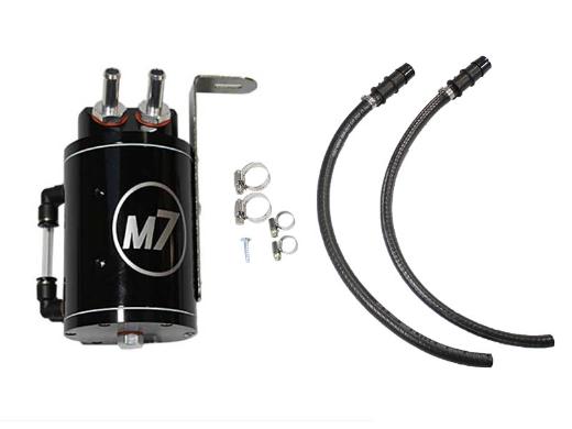 M7 Speed Oil Catch Can Kit - Black, Billet Aluminum