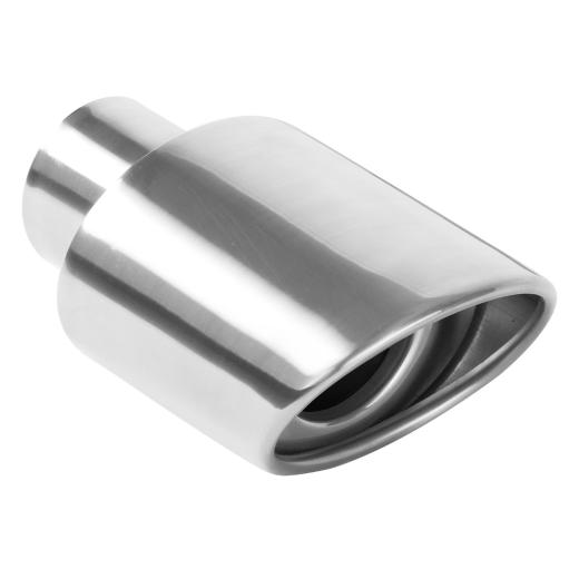 Magnaflow 30° Slant Cut Tip - Double Wall - Weld On - Rolled Edge - Oval (3.25