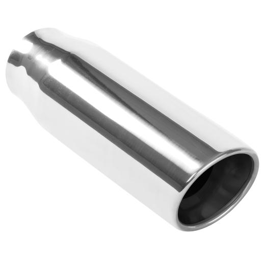 Magnaflow 15° Slant Cut Tip - Double Wall - Weld On - Rolled Edge - Round (3.5